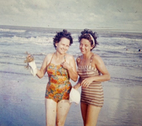 This is my grandmother with one of her sister-in-laws.  My grandma never found a beach that didn't call her name. Photo Property of: Elizabeth Preston