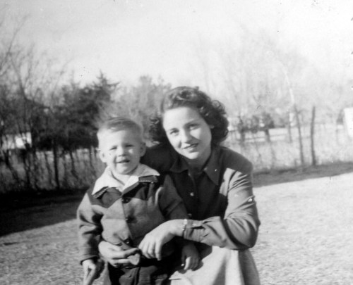 My grandma with my dad as a little guy.  She was truly beautiful. Photo Property of: Elizabeth Preston