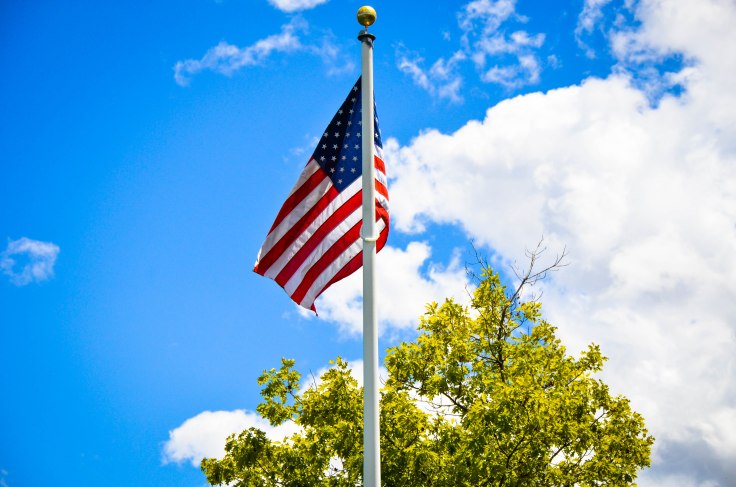 Long may she wave. Photo By: Elizabeth Preston