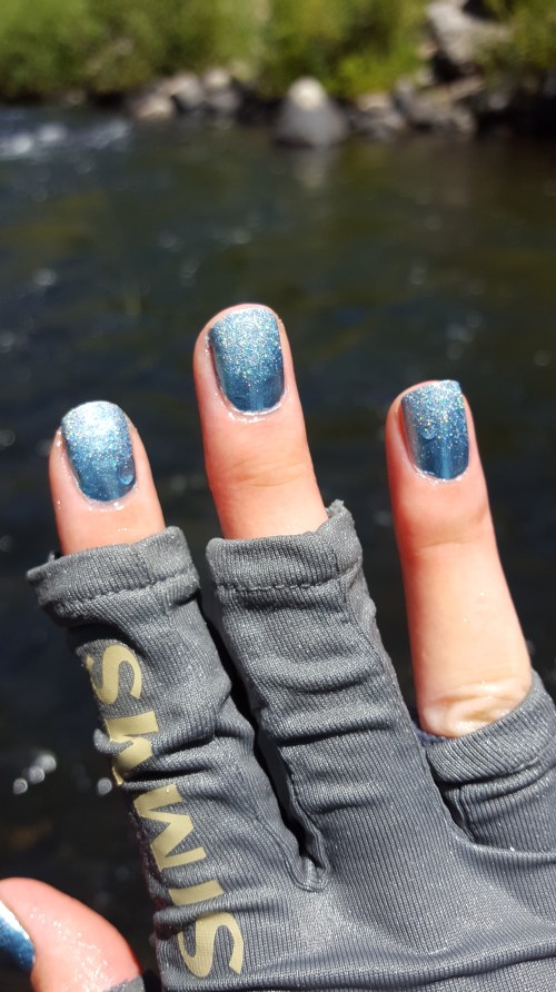 Nail Art While Fishing